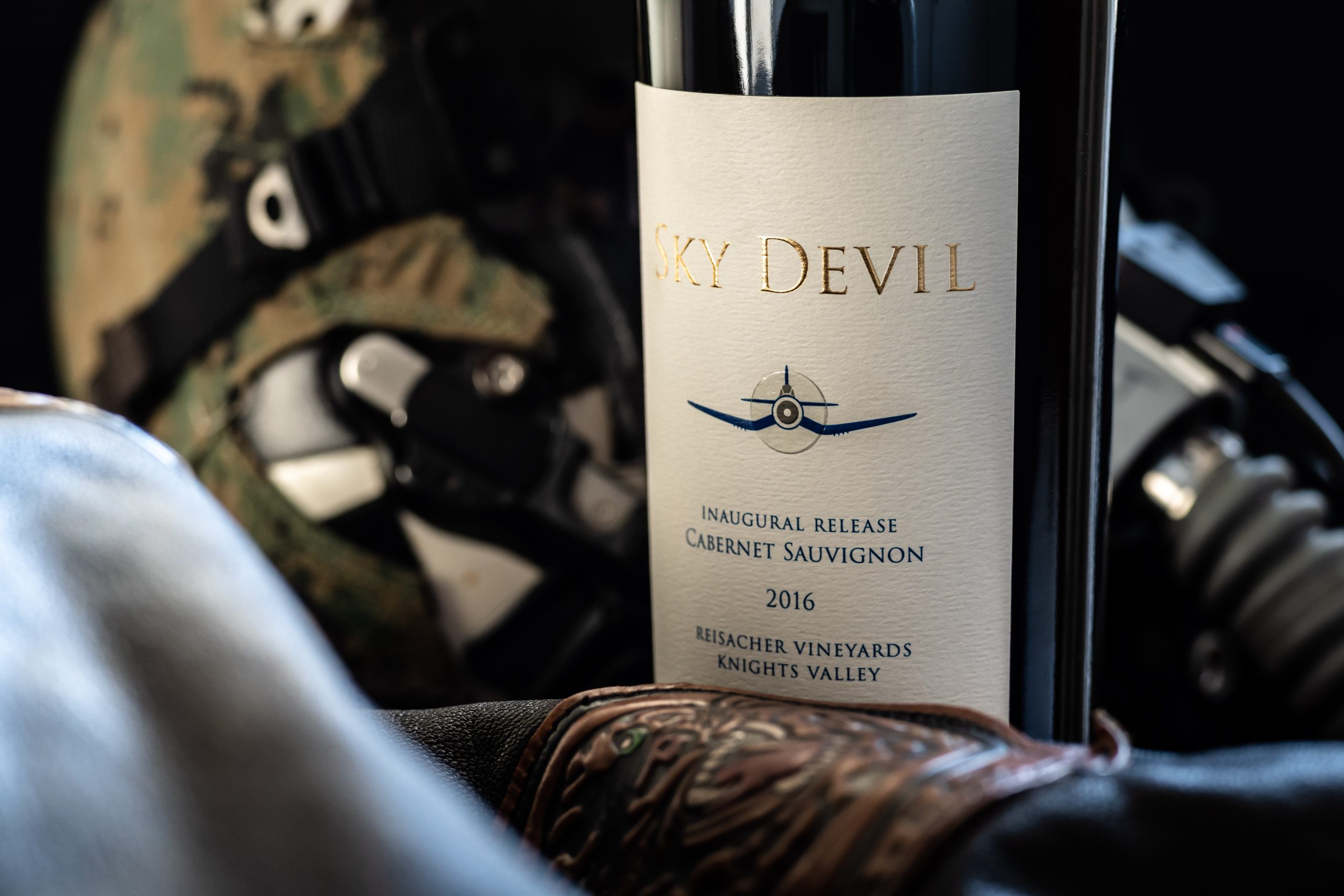 Sky Devil Wine Bottle